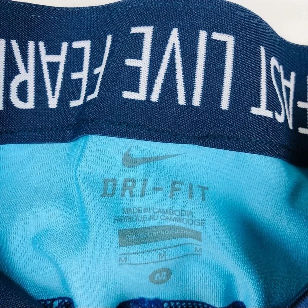 Nike Relay Printed Capri Running Pants Fold Over‎ M
